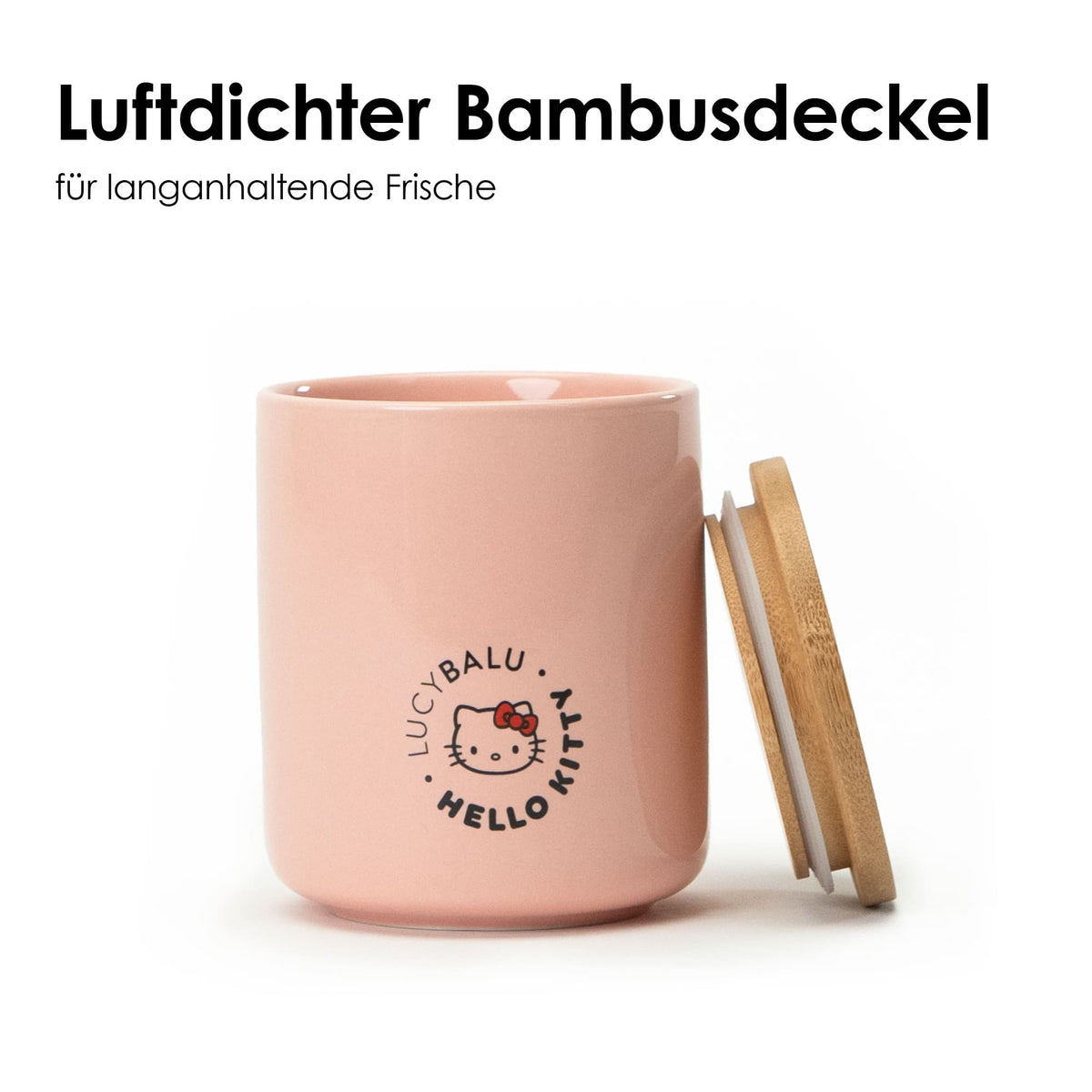 luftdichte Leckerlidose mit Bambusdeckel