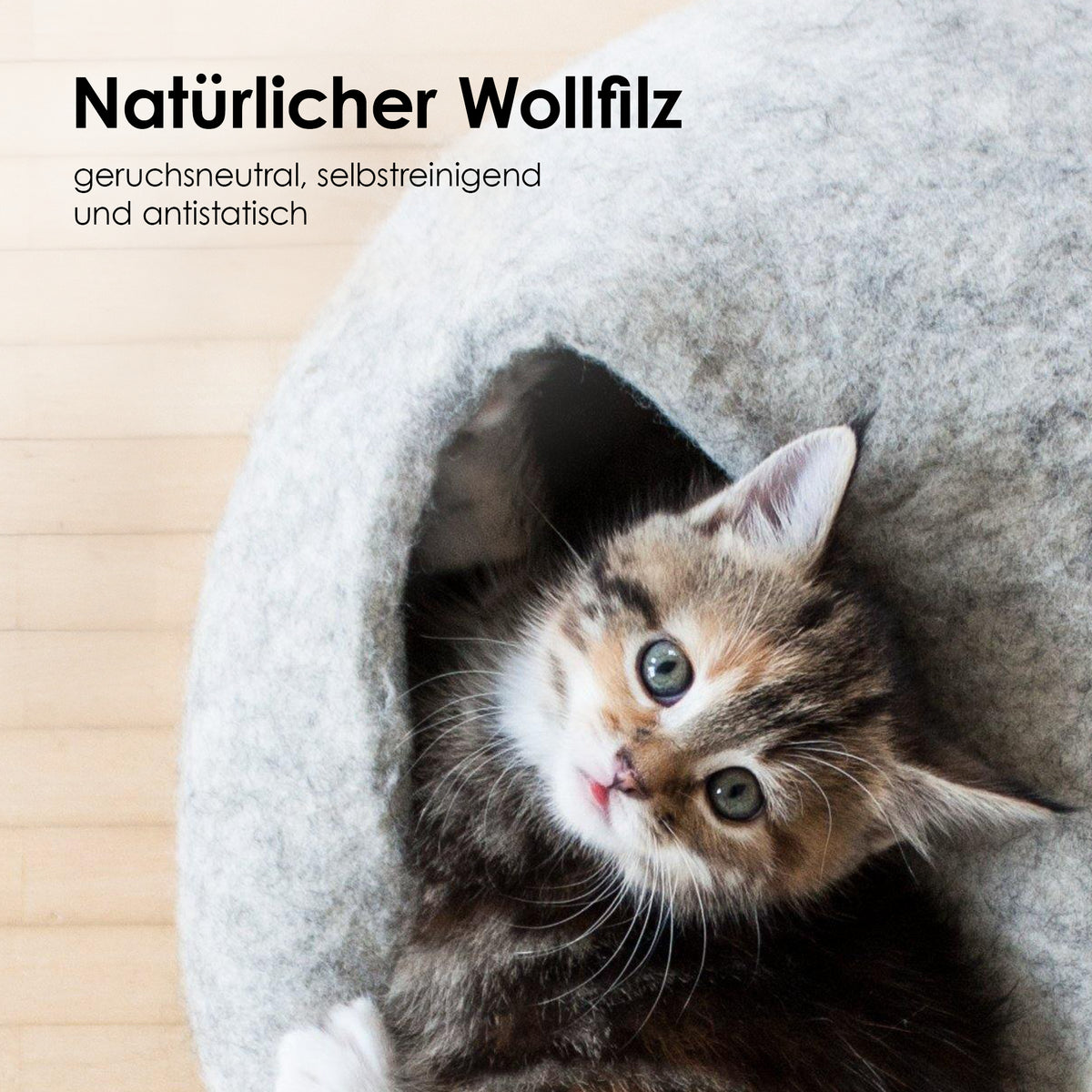 Wollfilz Katzen Höhle