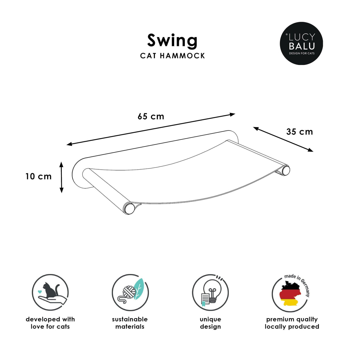 Maßangabe SWING Hängematte